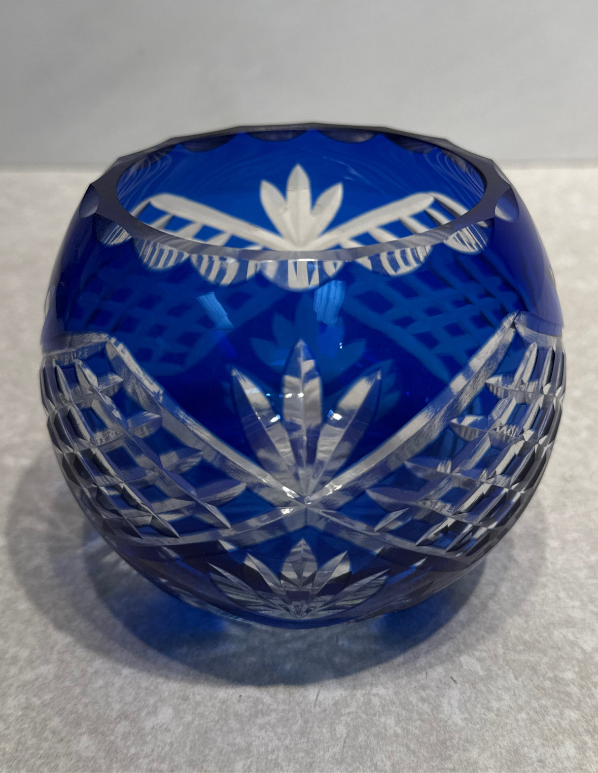 Cobalt Blue Rose Bowl