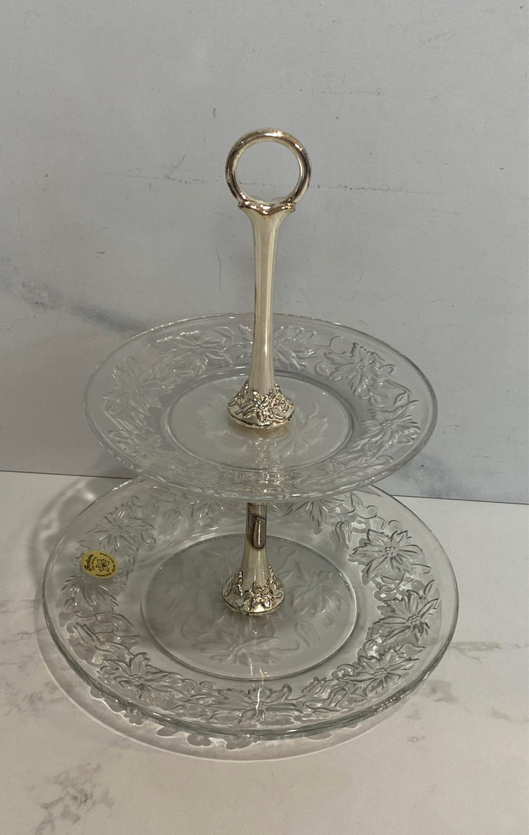 Princess House 2-Tier Dish