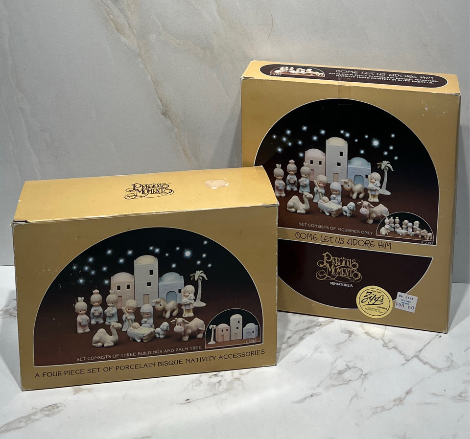 Precious Moments Nativity Set (2 Boxes)