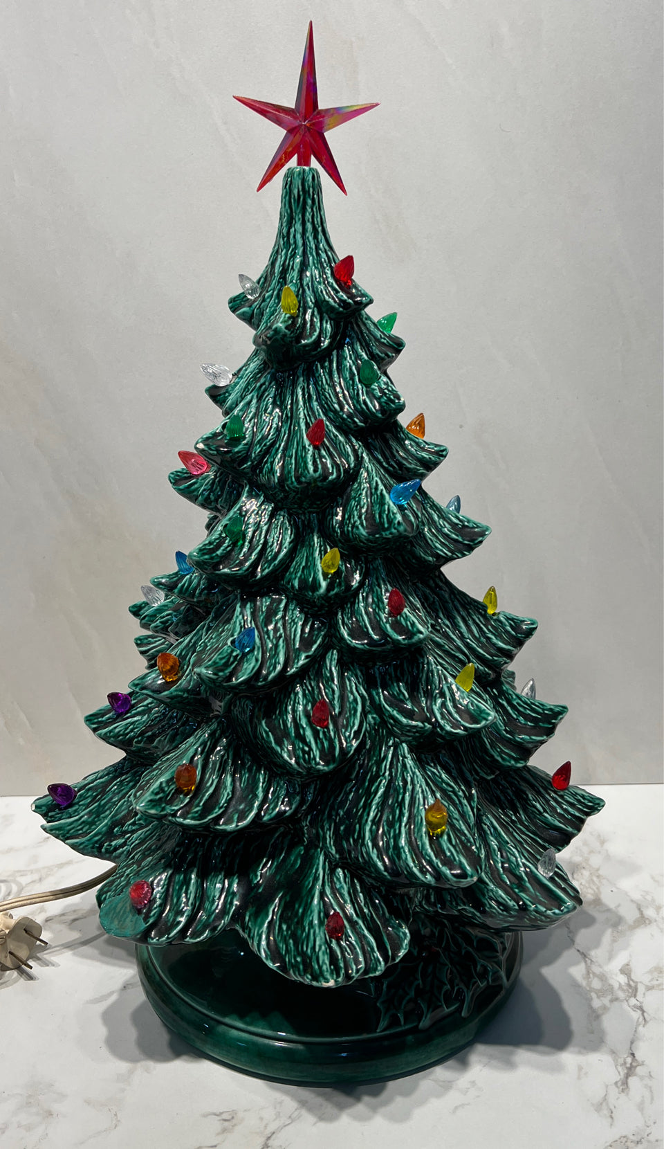 Ceramic Christmas Tree As-Found