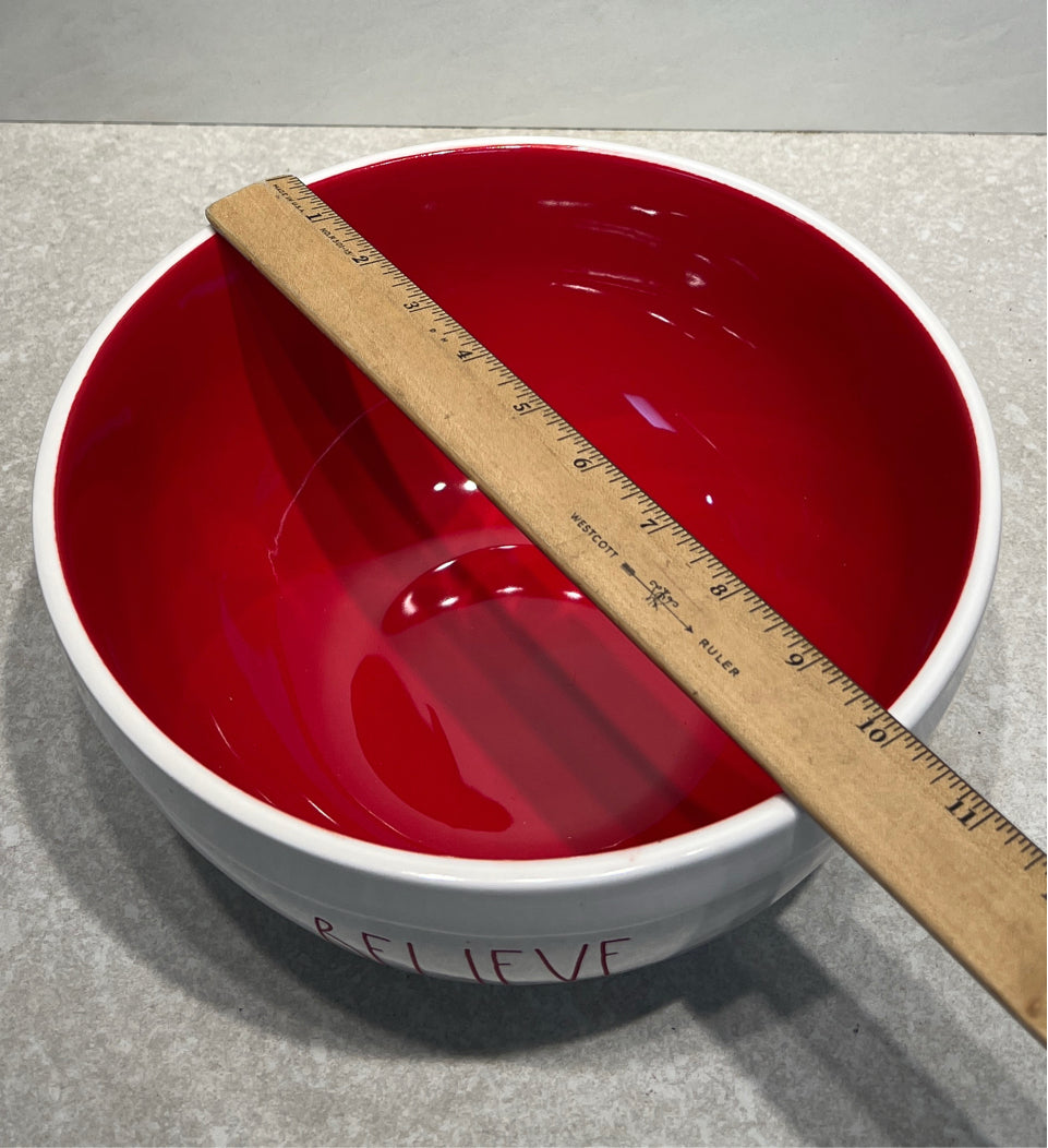Rae Dunn Believe Bowl