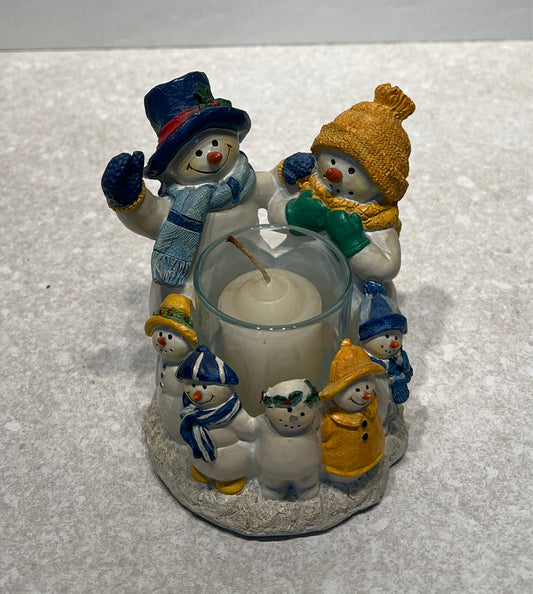 Snowman Candle Holder