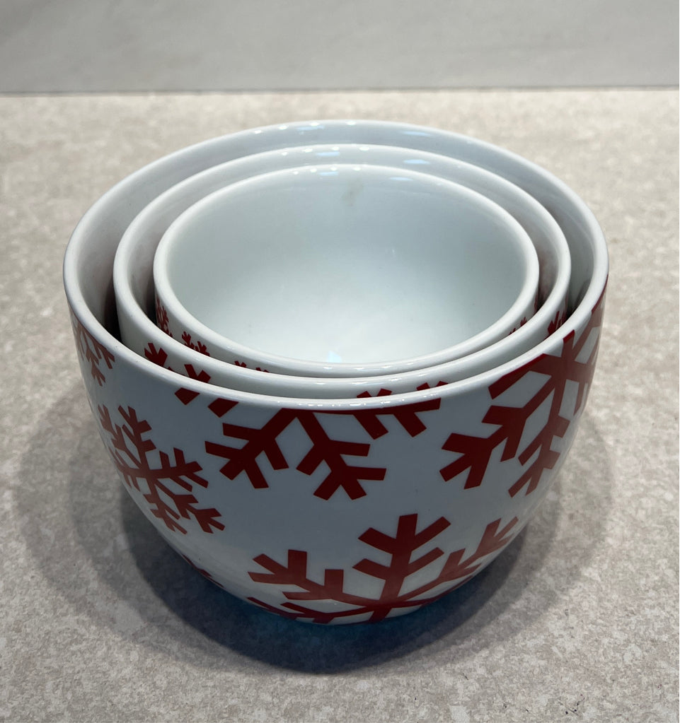 Set of 3 Crate and Barrel Bowls