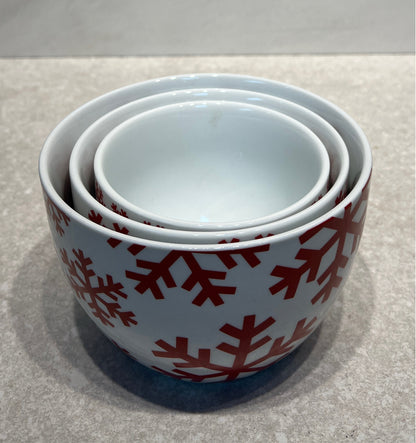 Set of 3 Crate and Barrel Bowls