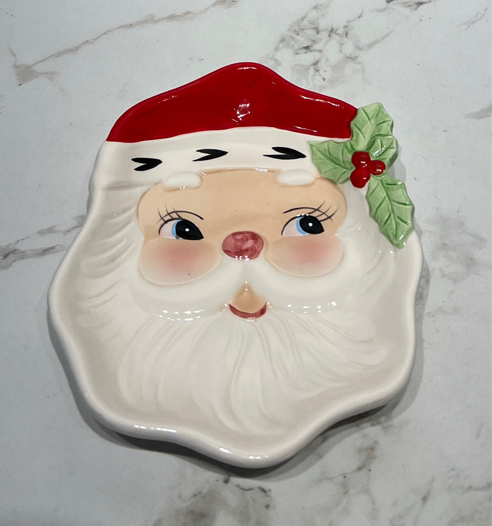 Vintage Santa Plate
