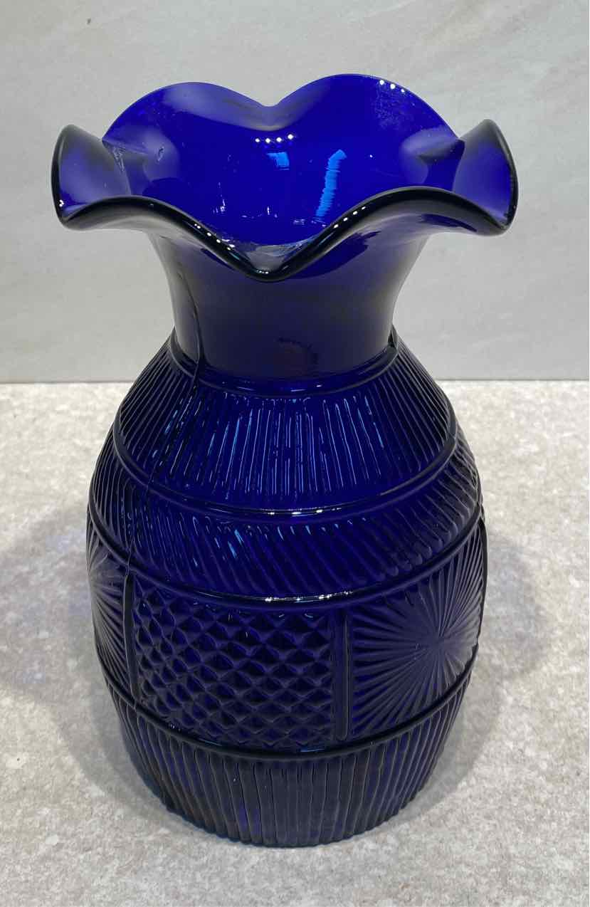 Clevenger Bros Cobalt Blue Vase