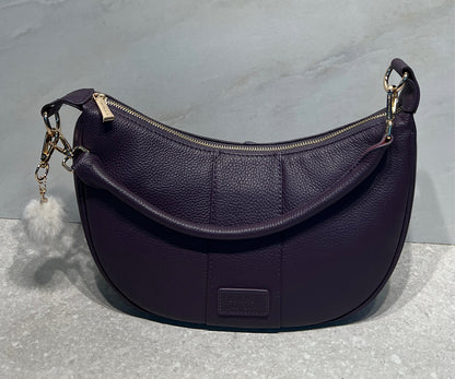 Pom Pom Leather Handbag
