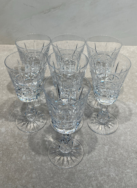Set of 7 Waterford Crystal Glasses