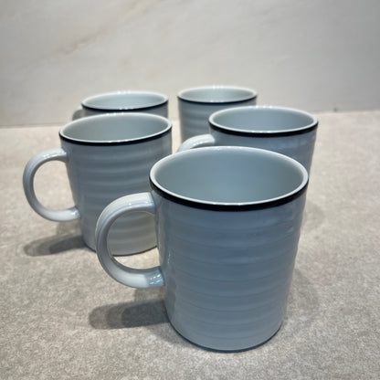 Set of 5 Crate and Barrel Mugs