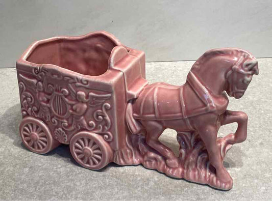 Vintage Pink Ceramic Planter