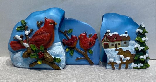 2-Piece Bird Decor
