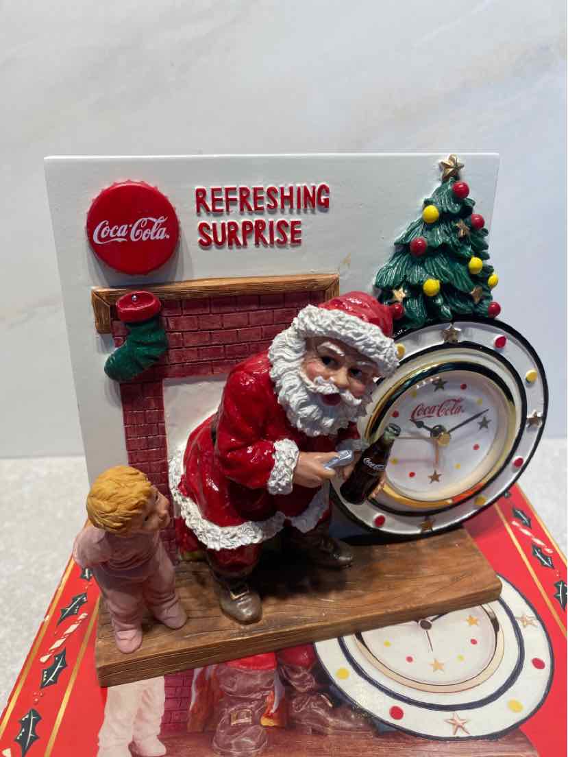 Santa Coca Cola Clock