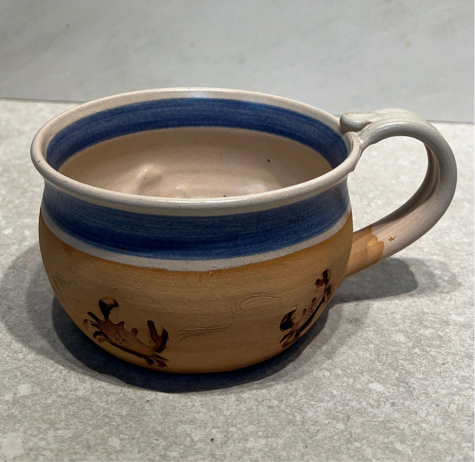 Anna Polis Pottery Handled Bowl