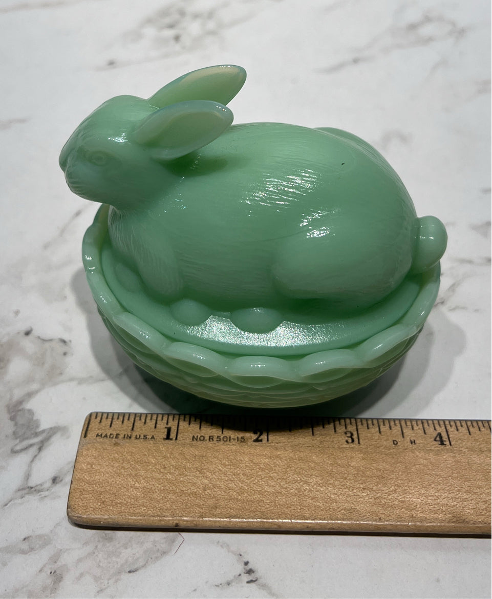 Jadeite Rabbit on Nest