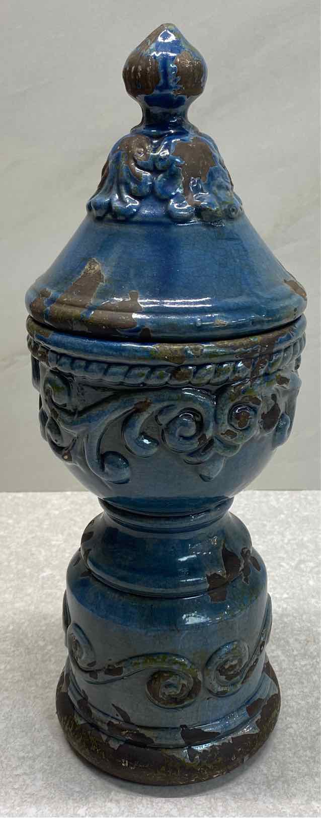 Blue Covered Jar