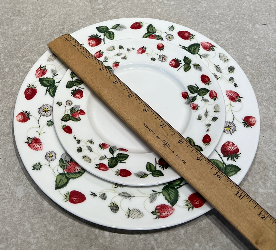 Set of 2 Strawberry Plates