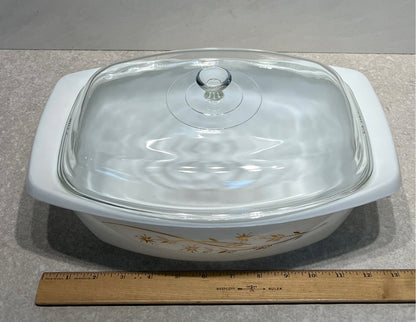 Golden Honey Suckle  Covered Pyrex