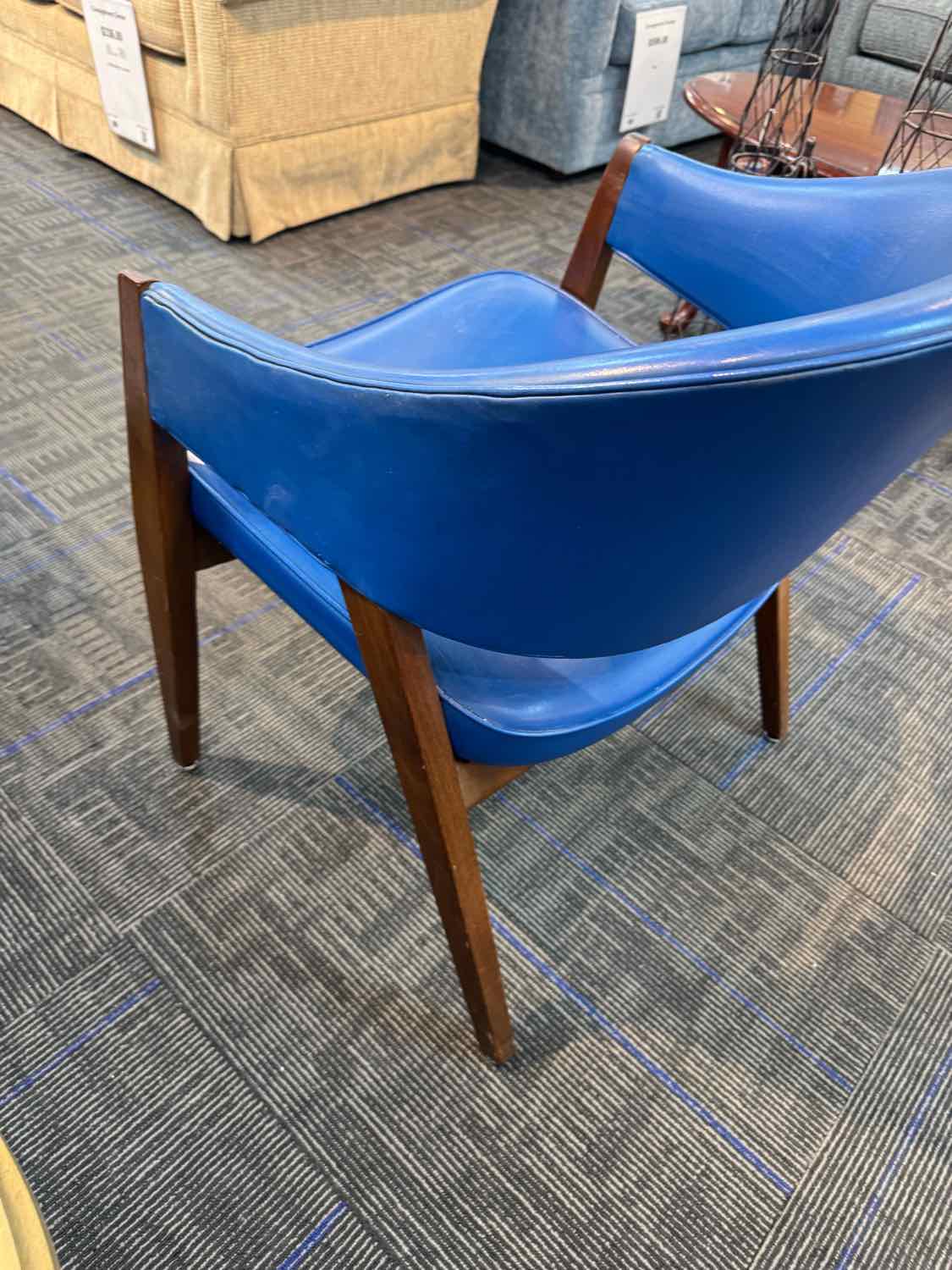 Stow Davis Mid Century Blue Chair