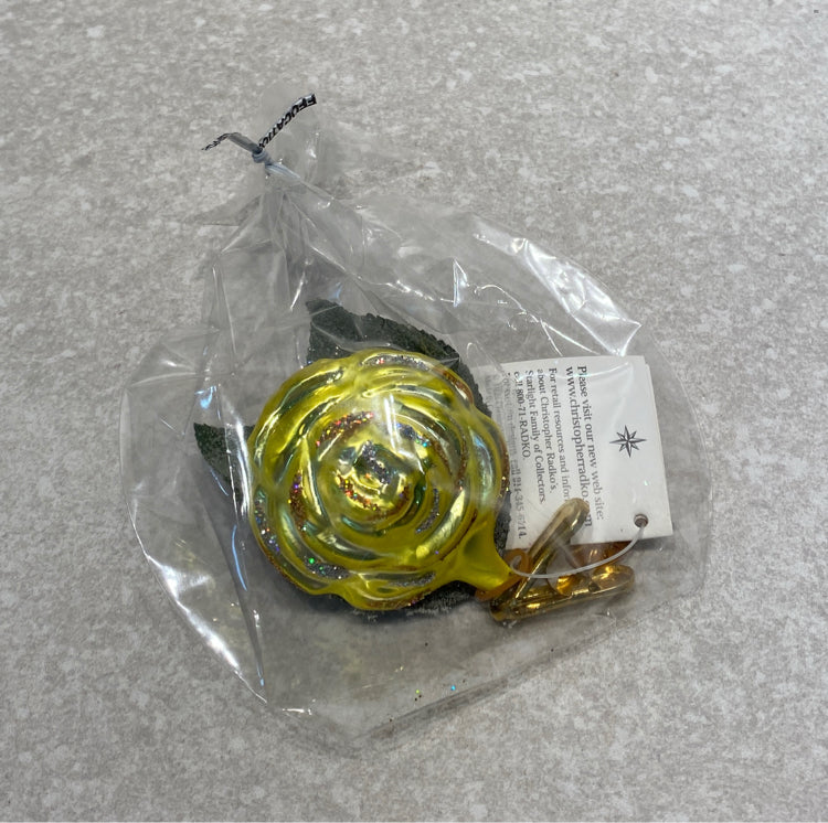 Christopher Radko Briar Buds Flower Tree Clip