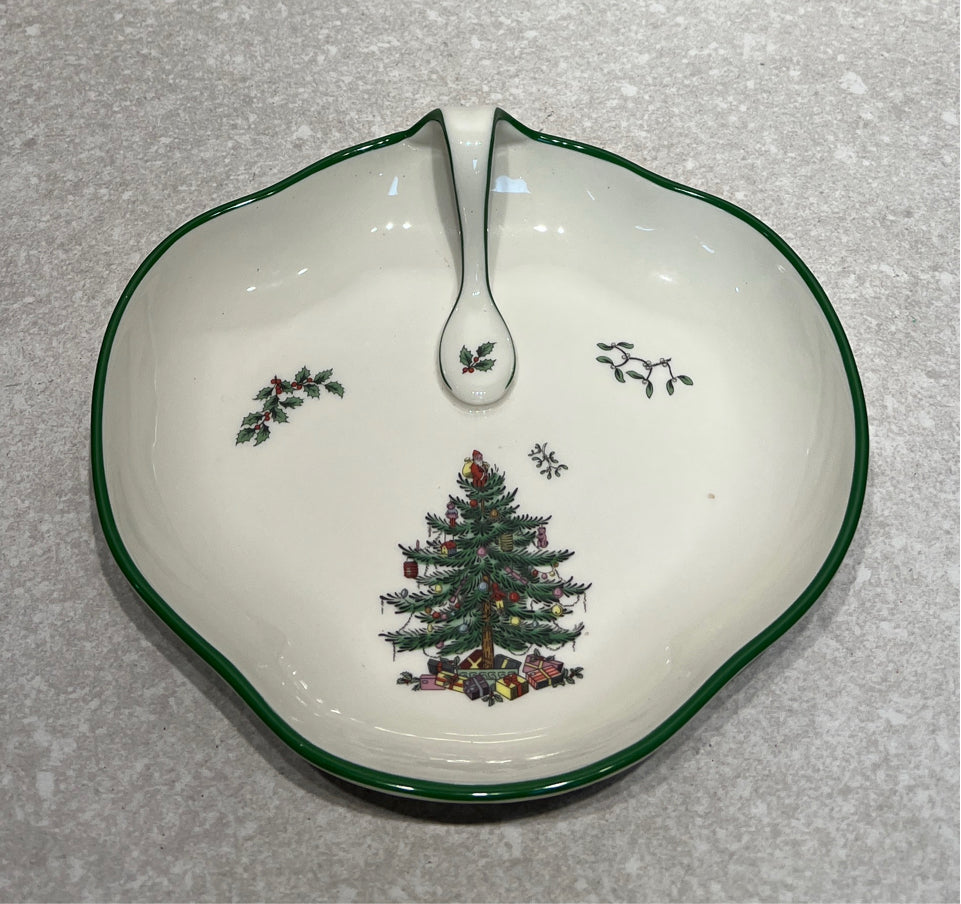 Spode Christmas Tree Handled Tray