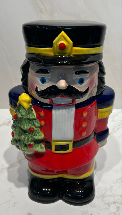 Covered Nutcracker Jar