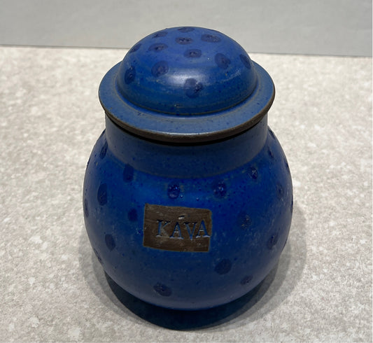 Blue Covered Jar
