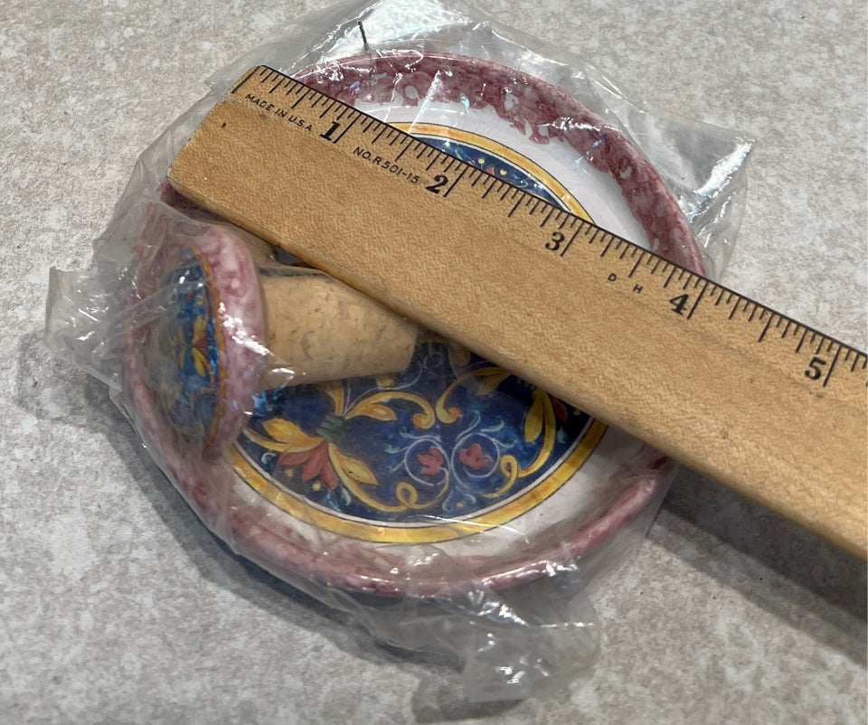 Wine Coaster with stopper