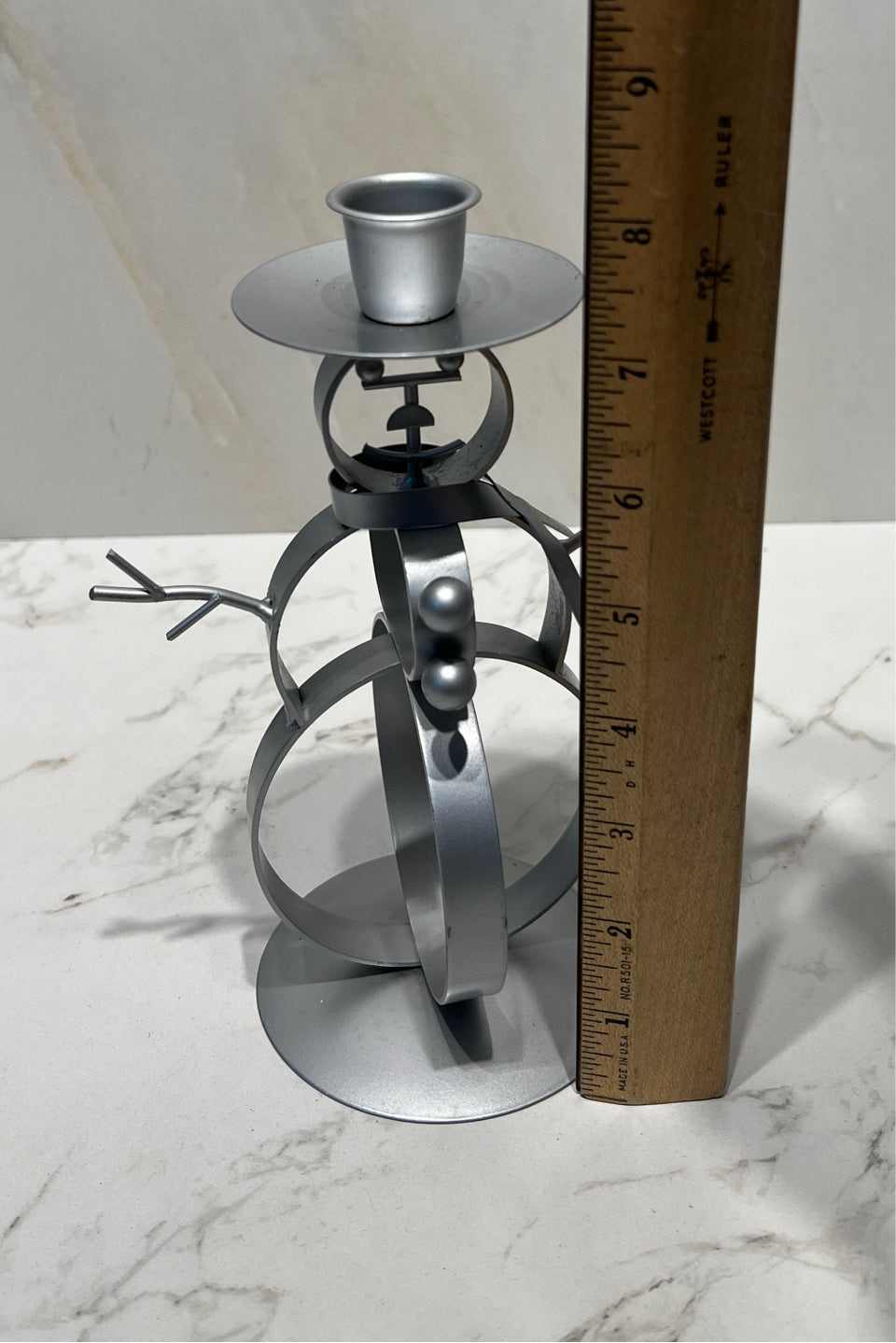 Snowman Candle