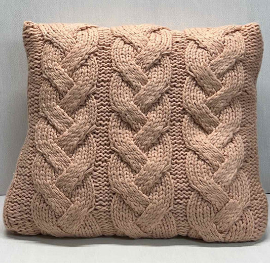 Oversized Chunky Cable Knit Pillow (New)