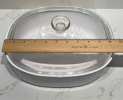 Covered Corning Ware Dish