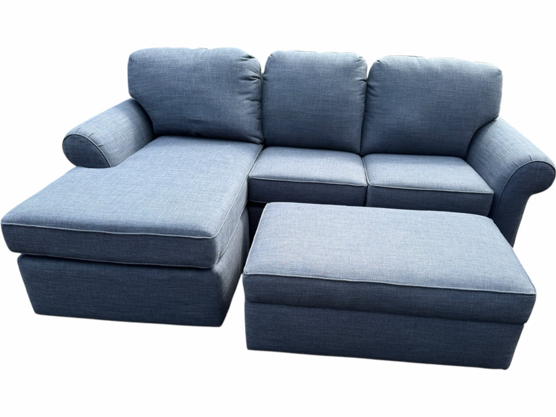 England Inc Sectional with Ottoman