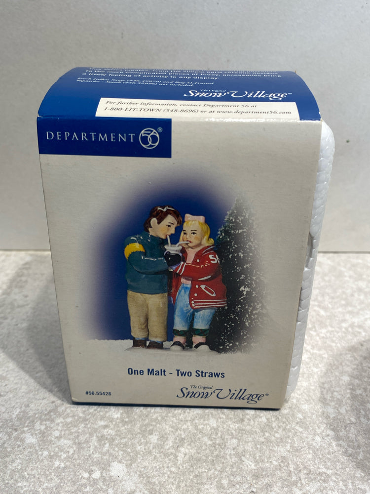 Dept. 56 One Malt - Two Straws