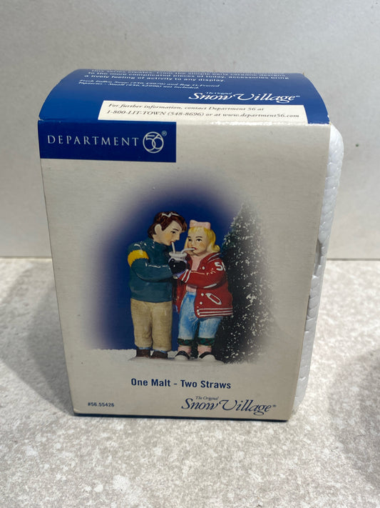 Dept. 56 One Malt - Two Straws