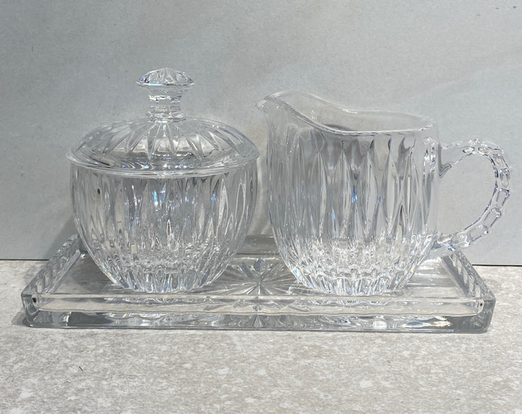 Sugar and Creamer on Tray