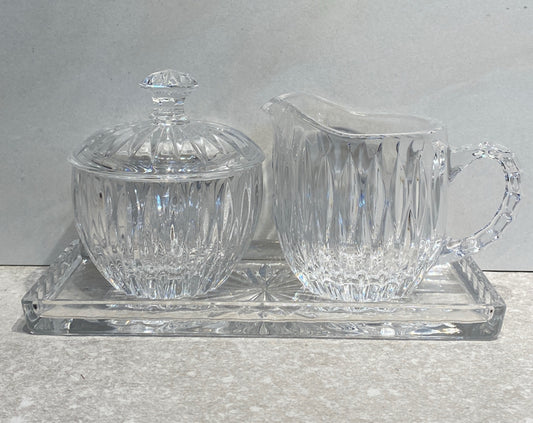 Sugar and Creamer on Tray