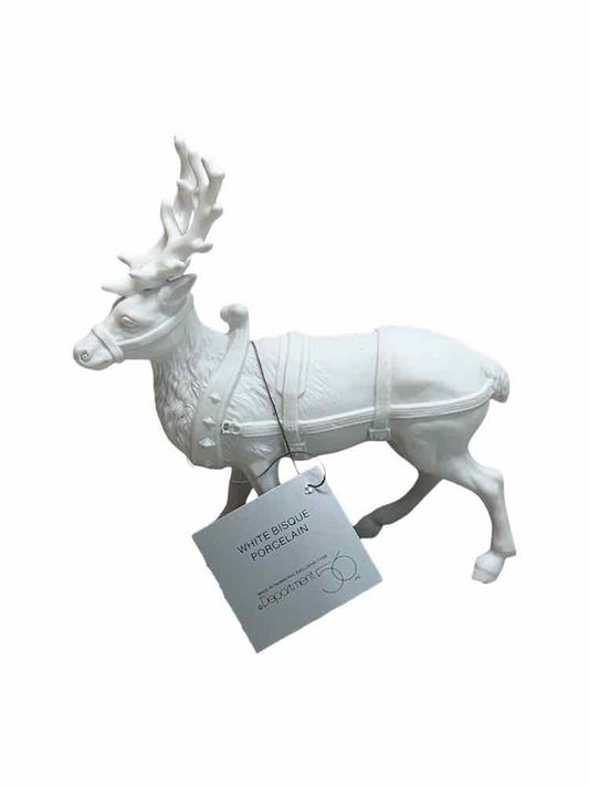 Dept. 56 Santa's Reindeer White Porcelain