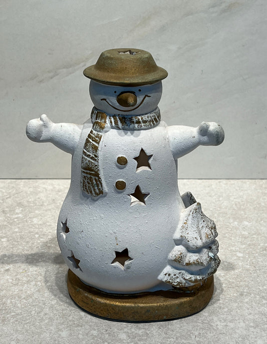 Snowman Candle Holder
