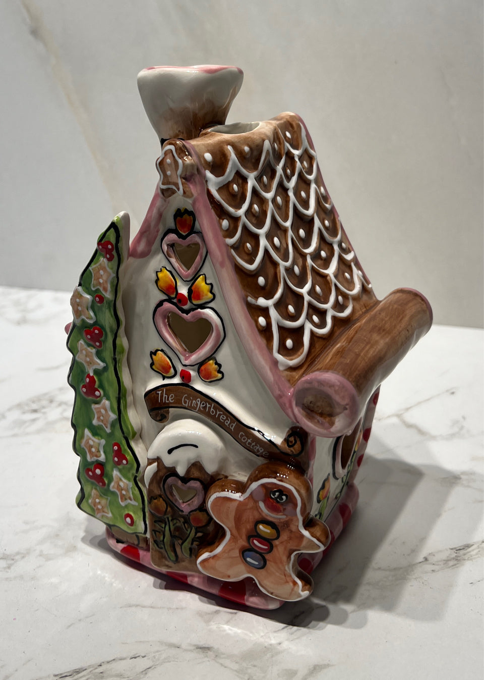 Blue Sky Gingerbread Candleholder