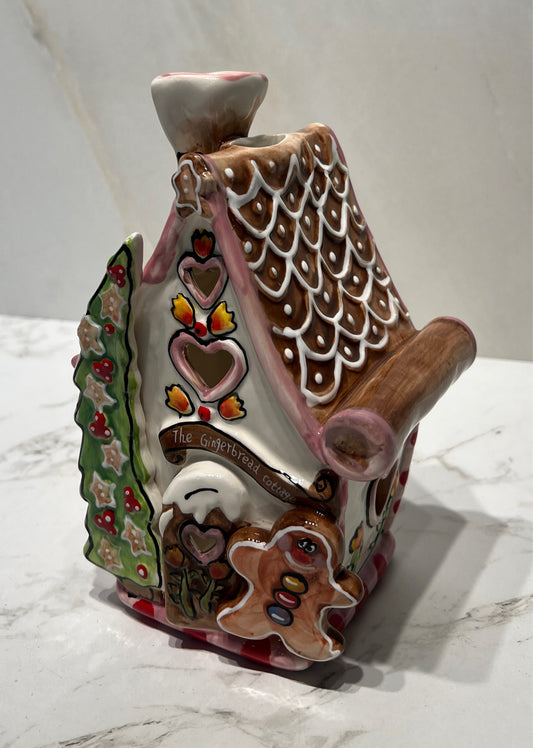 Blue Sky Gingerbread Candleholder