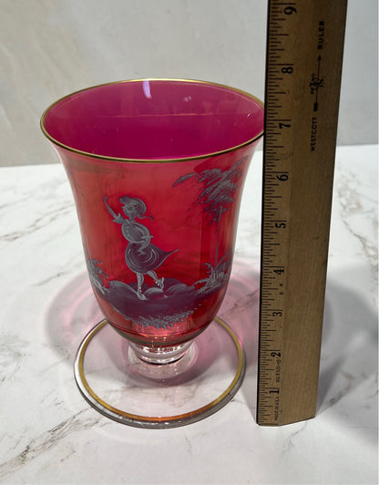 Mary Gregory Style Vase
