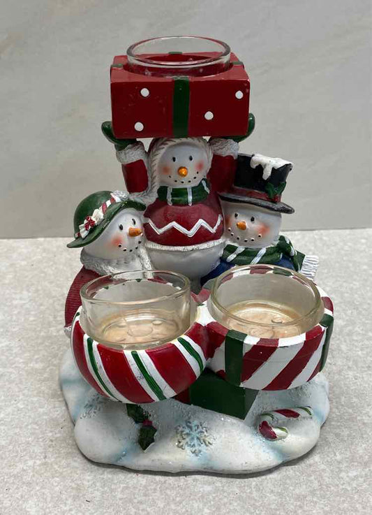 Snowman Candle holder