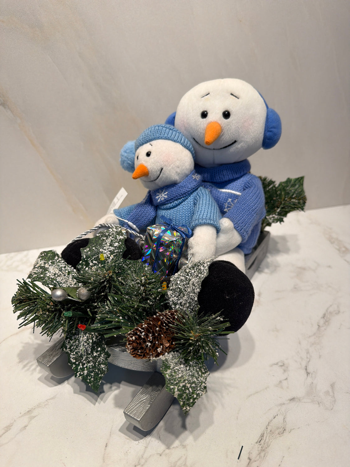 Snowman on Sleigh