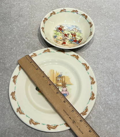 Set of 2 Bunnykins Dishes