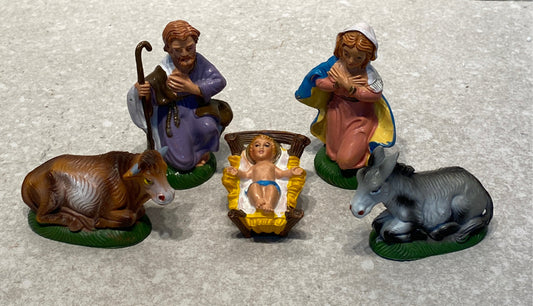 Italy - 5-Piece Nativity Set