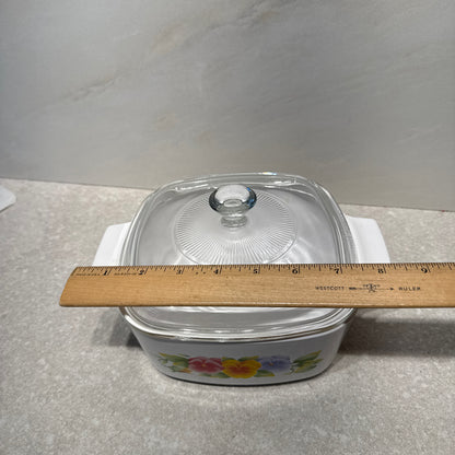Covered Corning Ware Dish