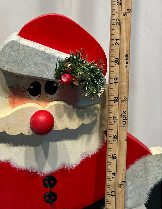 Wooden Santa Figurine