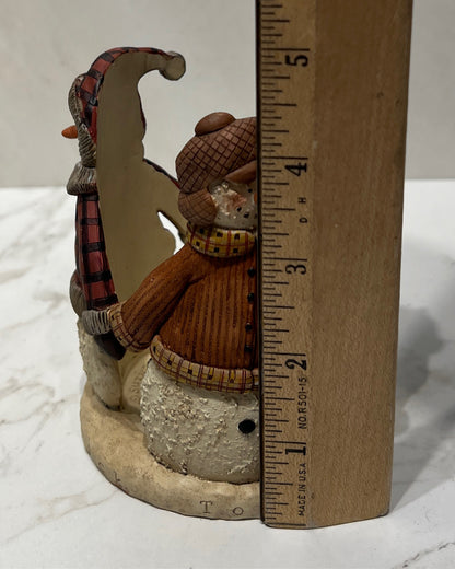Snowman Candle Holder