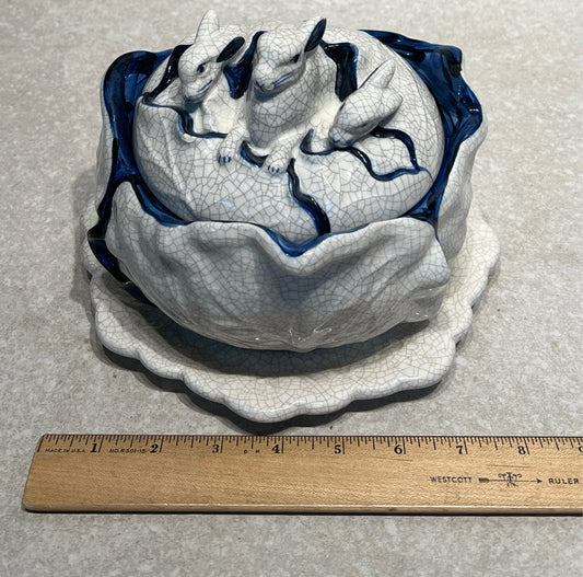 Dedham Pottery Covered (As-is) with underplate
