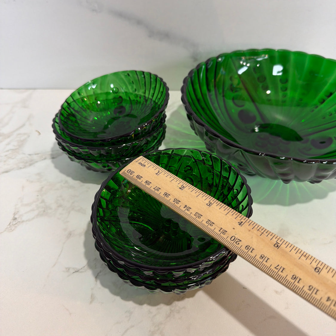 7-Piece Green Bowl Set