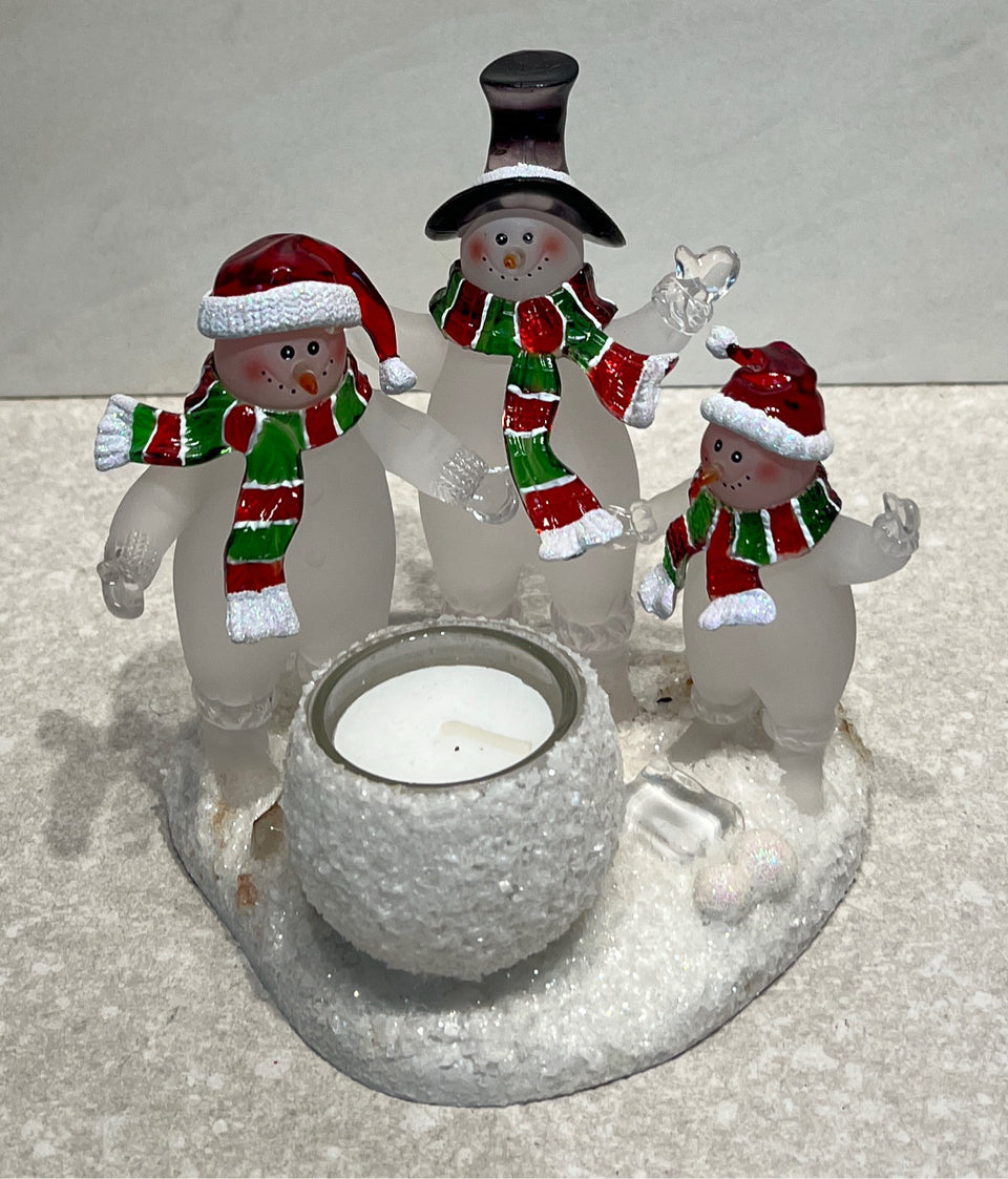 Snowman Candle Holder